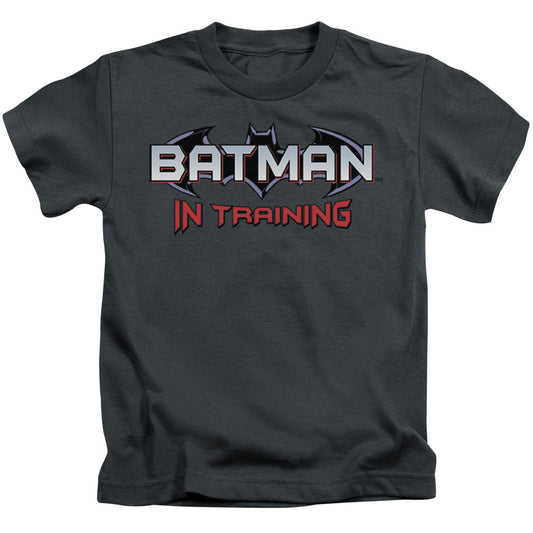 Batman Batman In Training Juvenile Kids Youth T Shirt Charcoal Officially Licensed