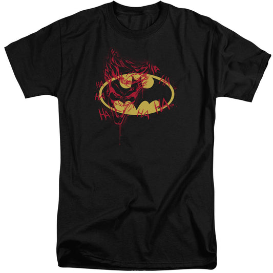 Batman Joker Graffiti Mens Tall T Shirt Black Officially Licensed