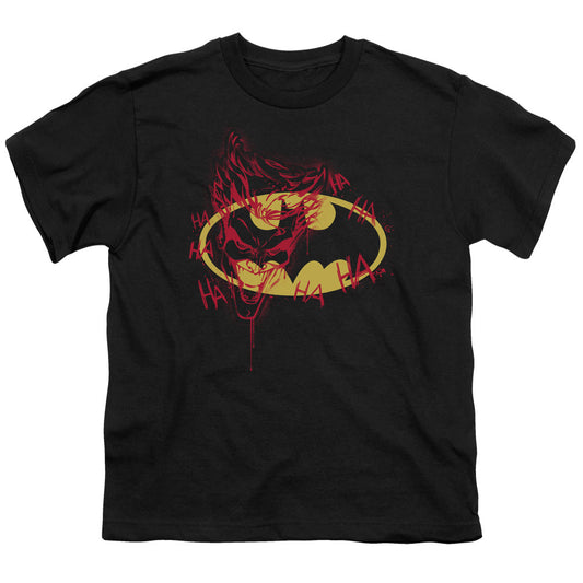 Batman Joker Graffiti Kids Youth T Shirt Black Officially Licensed
