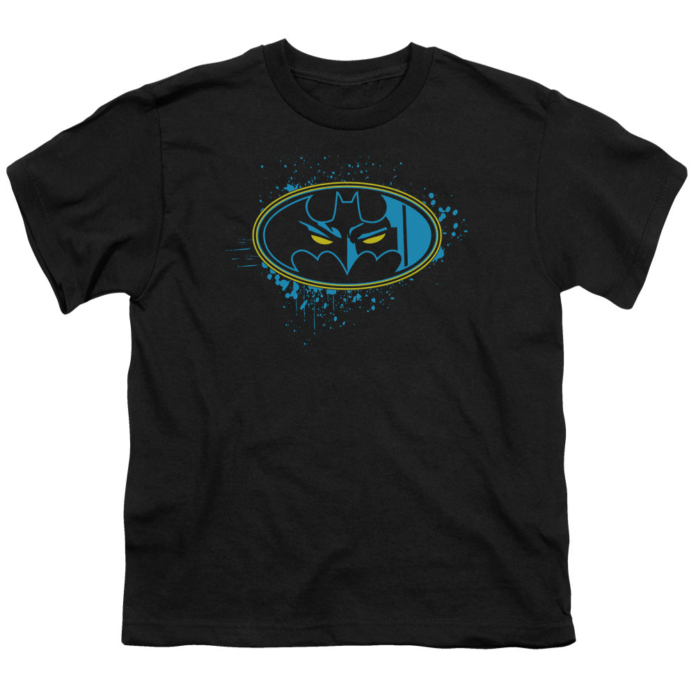 Batman Eyes In The Darkness Kids Youth T Shirt Black Officially Licensed