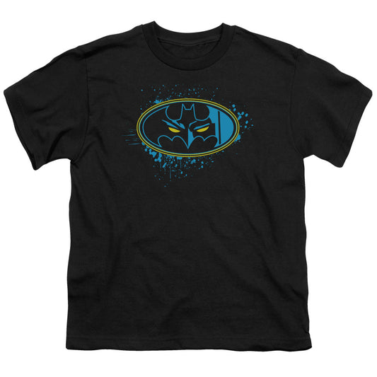 Batman Eyes In The Darkness Kids Youth T Shirt Black Officially Licensed