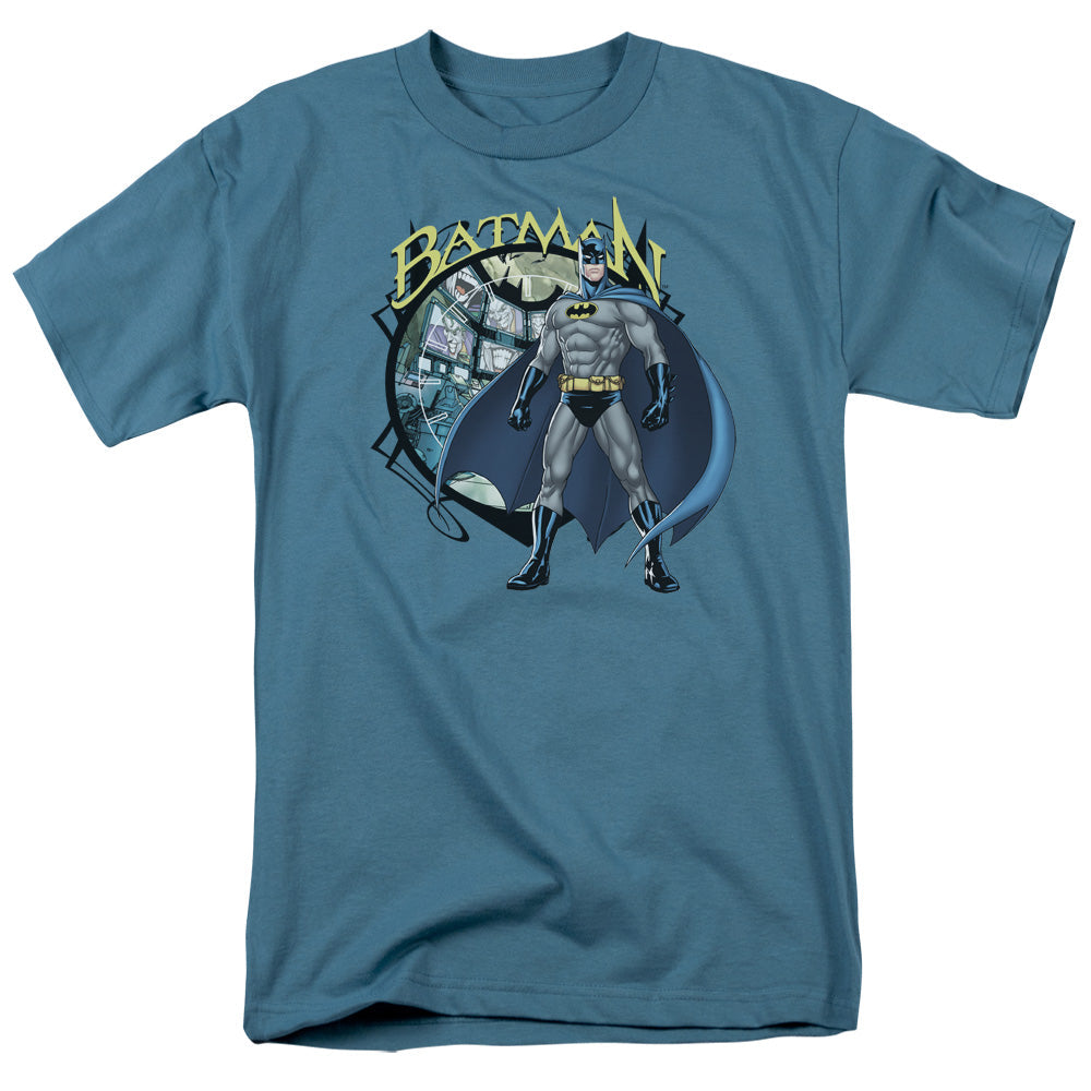 Batman Joker Case Files Mens T Shirt Slate Officially Licensed