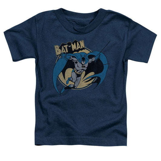 Batman Through The Night Toddler Kids Youth T Shirt Navy Blue Officially Licensed
