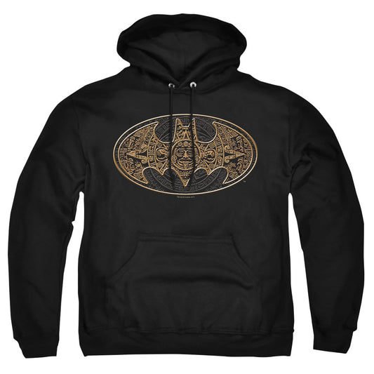 Batman Aztec Bat Logo Mens Hoodie Black Officially Licensed