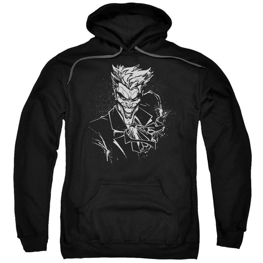 Batman Joker's Splater Ile Mens Hoodie Black Officially Licensed