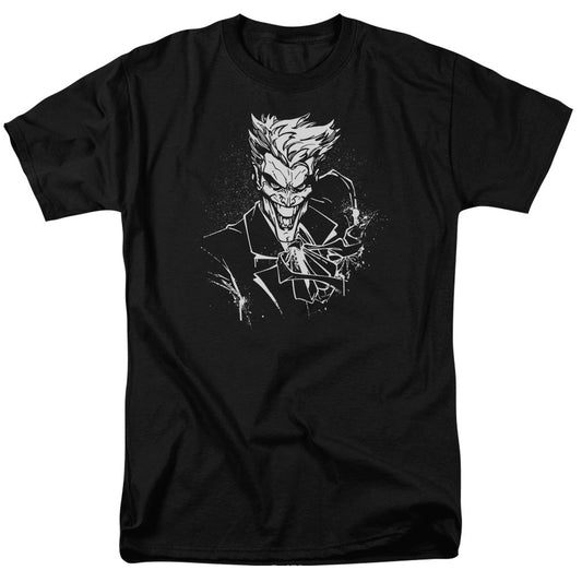 Batman Jokers Splatter Ile Mens T Shirt Black Officially Licensed