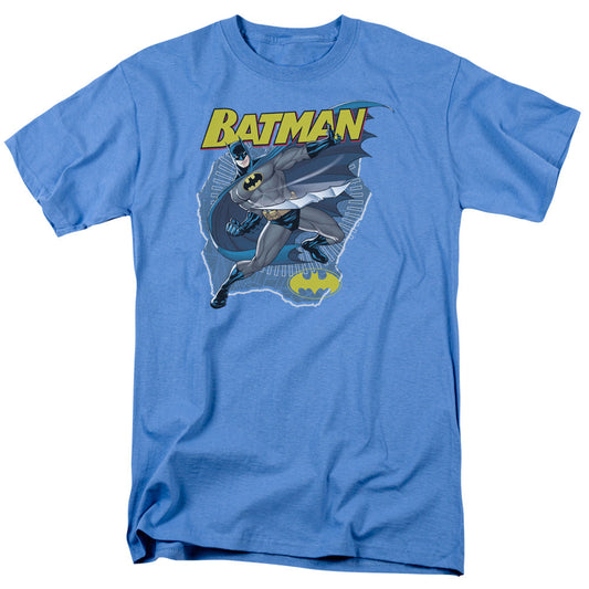 Batman Taste The Metal Mens T Shirt Carolina Blue Officially Licensed