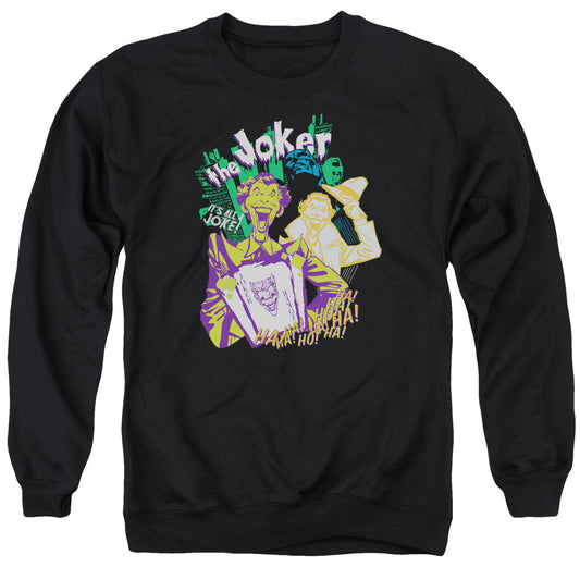 Batman Its All A Joke Mens Crewneck Sweatshirt Black