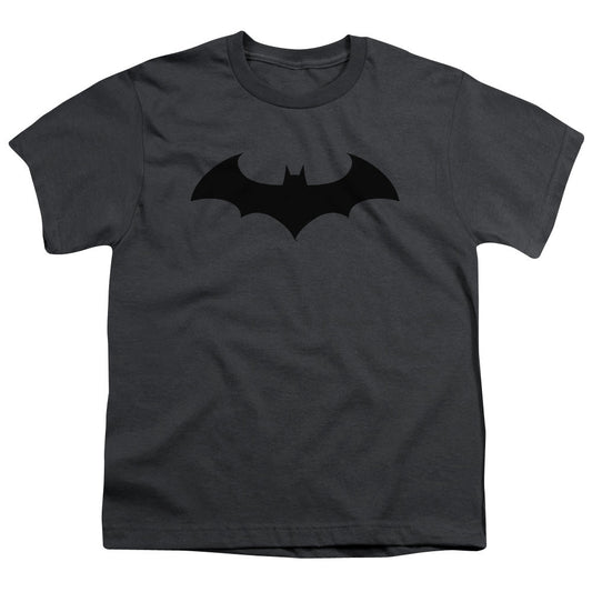 Batman Hush Logo Kids Youth T Shirt Charcoal Officially Licensed