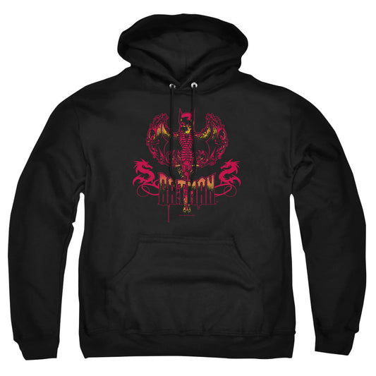 Batman Heart Of Fire Mens Hoodie Black Officially Licensed