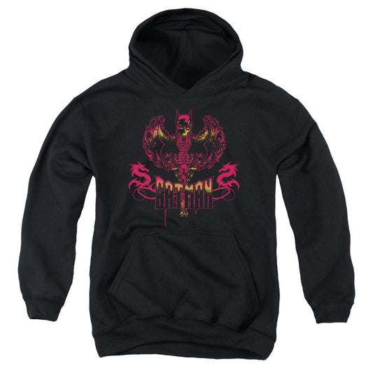 Batman Heart Of Fire Kids Youth Hoodie Black Officially Licensed