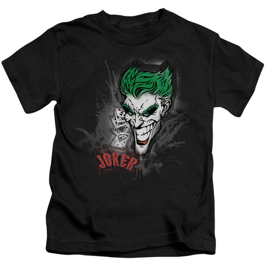 Batman Joker Sprays The City Juvenile Kids Youth T Shirt Black Officially Licensed