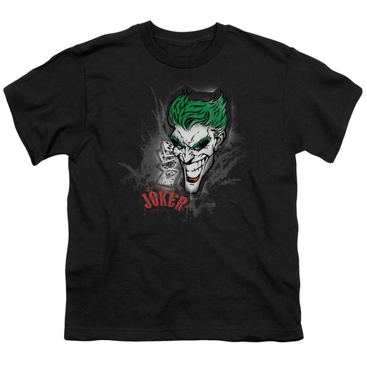 Batman Joker Sprays The City Kids Youth T Shirt Black Officially Licensed