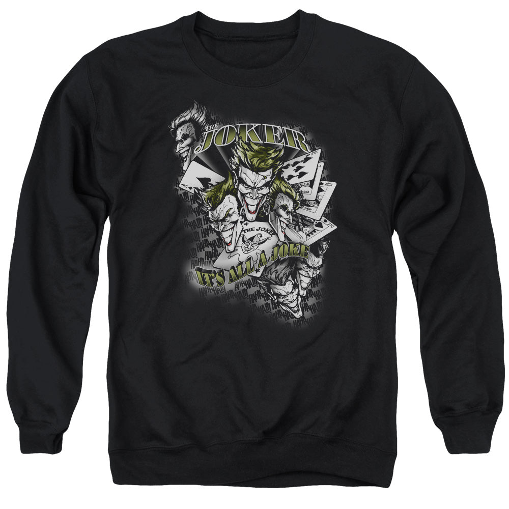 Batman Its All A Joke Mens Crewneck Sweatshirt Black