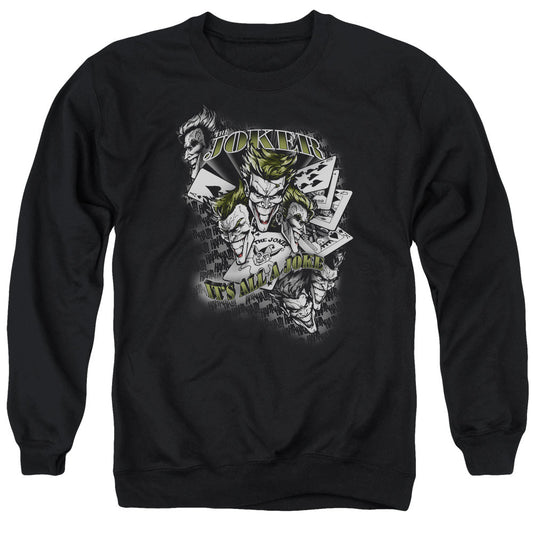 Batman Its All A Joke Mens Crewneck Sweatshirt Black