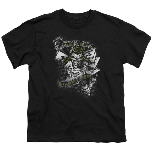 Batman Its All A Joke Kids Youth T Shirt Black Officially Licensed