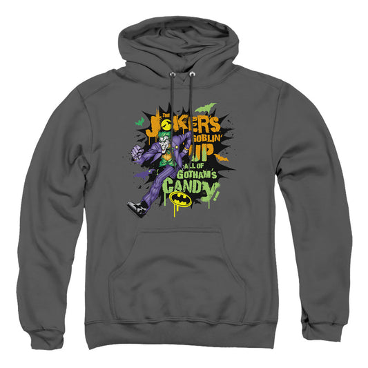 Batman Goblin Candy Mens Hoodie Charcoal Officially Licensed