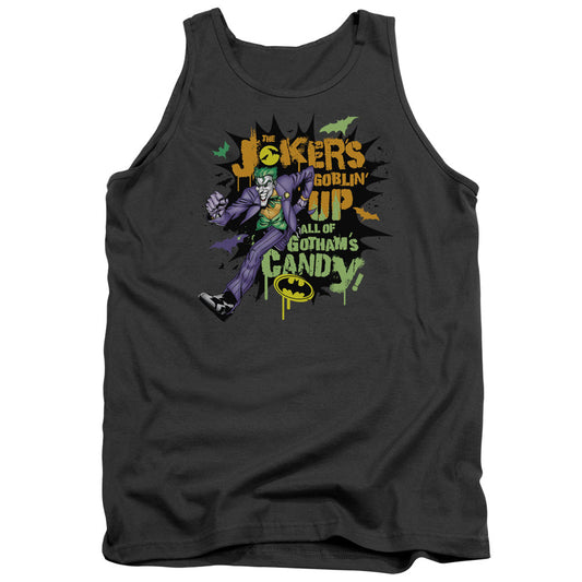 Batman Goblin Candy Mens Tank Top Shirt Charcoal Officially Licensed
