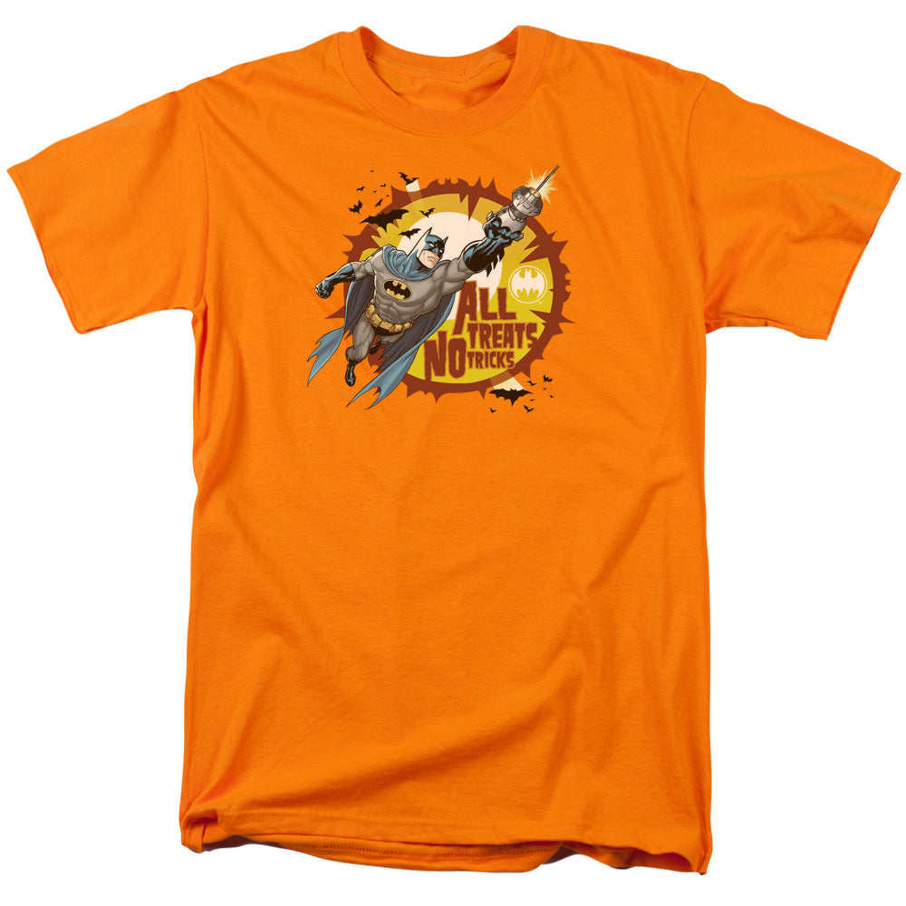 Batman All Treats Mens T Shirt Orange Officially Licensed