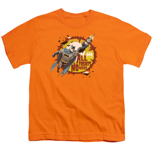 Batman All Treats Kids Youth T Shirt Orange Officially Licensed