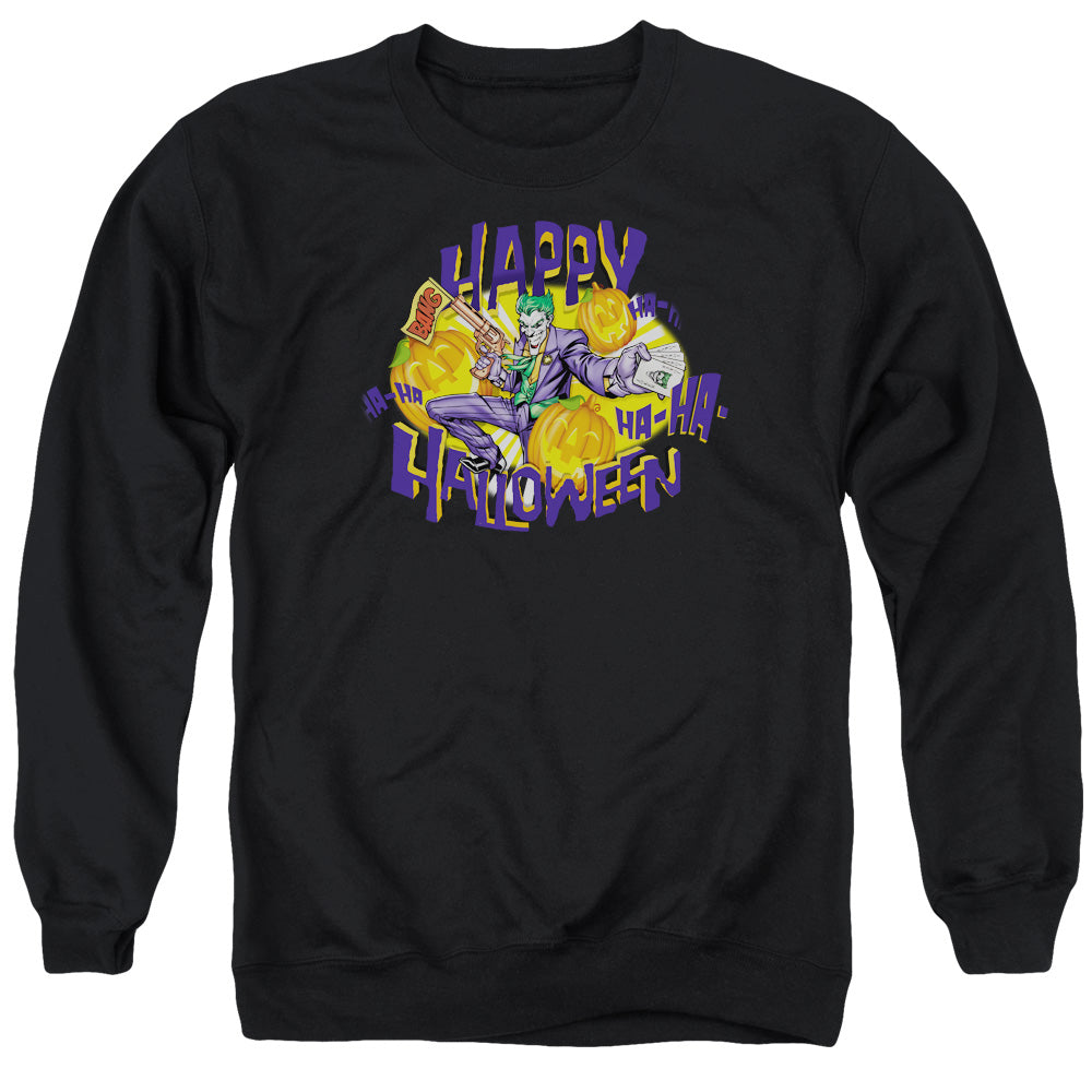 Batman Ha Ha Halloween Mens Crewneck Sweatshirt Black