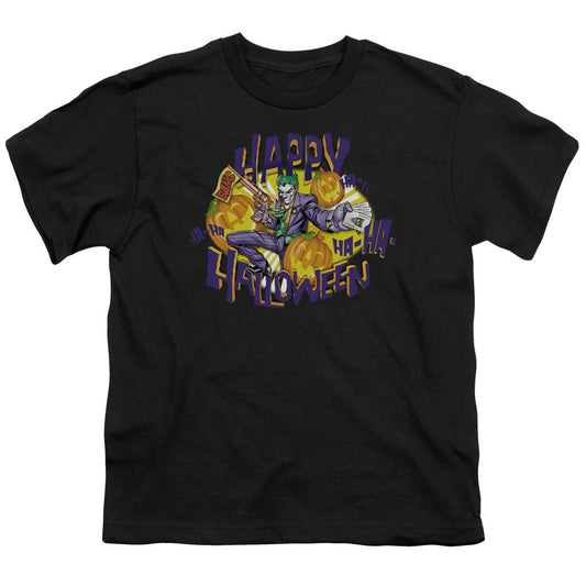 Batman Ha Ha Halloween Kids Youth T Shirt Black Officially Licensed