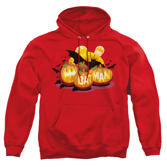 Batman Bat O Lanterns Mens Hoodie Red Officially Licensed