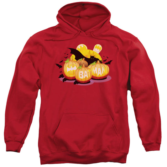 Batman Bat O Lanterns Mens Hoodie Red Officially Licensed