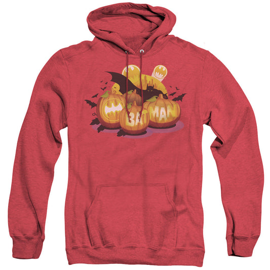 Batman Bat O Lanterns Heather Mens Hoodie Red Officially Licensed