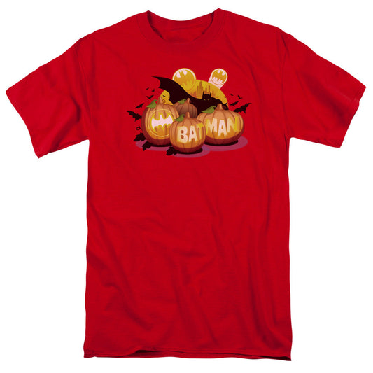 Batman Bat O Lanterns Mens T Shirt Red Officially Licensed