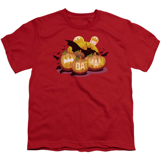 Batman Bat O Lanterns Kids Youth T Shirt Red Officially Licensed