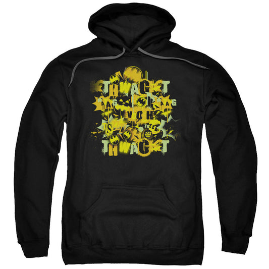 Batman Halloween Knight Sounds Mens Hoodie Black Officially Licensed