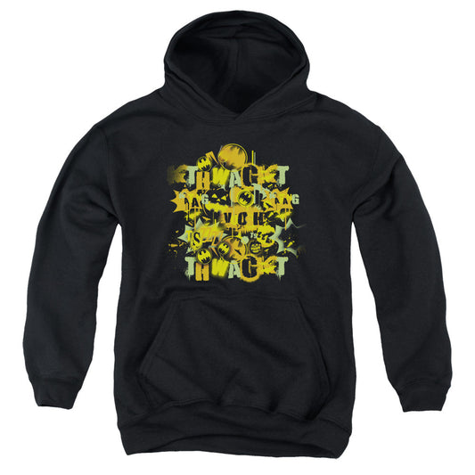 Batman Halloween Knight Sounds Kids Youth Hoodie Black Officially Licensed