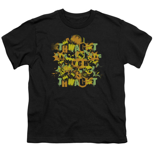 Batman Halloween Knight Sounds Kids Youth T Shirt Black Officially Licensed