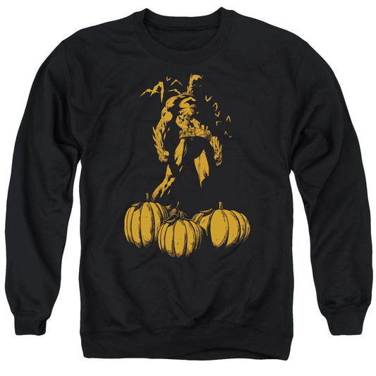 Batman A Bat Among Pumpkins Mens Crewneck Sweatshirt Black