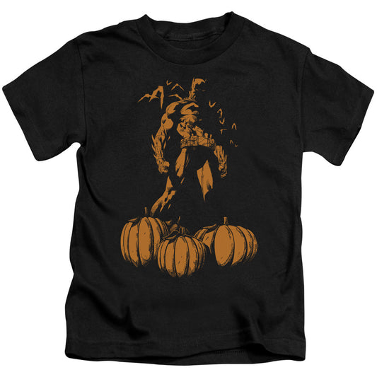 Batman A Bat Among Pumpkins Juvenile Kids Youth T Shirt Black Officially Licensed