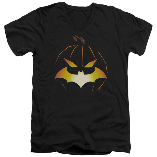 Batman Jack Obat Mens Slim Fit V Neck T Shirt Black Officially Licensed