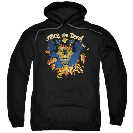 Batman Pumpkin Burst Mens Hoodie Black Officially Licensed
