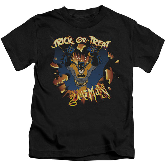 Batman Pumpkin Burst Juvenile Kids Youth T Shirt Black Officially Licensed