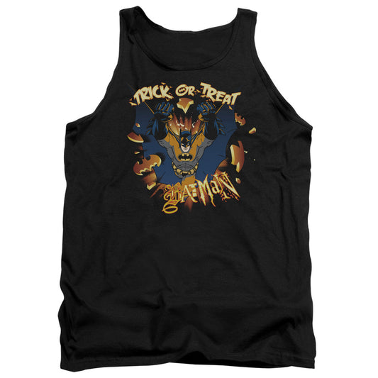 Batman Pumpkin Burst Mens Tank Top Shirt Black Officially Licensed