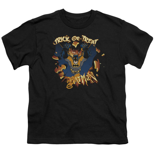 Batman Pumpkin Burst Kids Youth T Shirt Black Officially Licensed