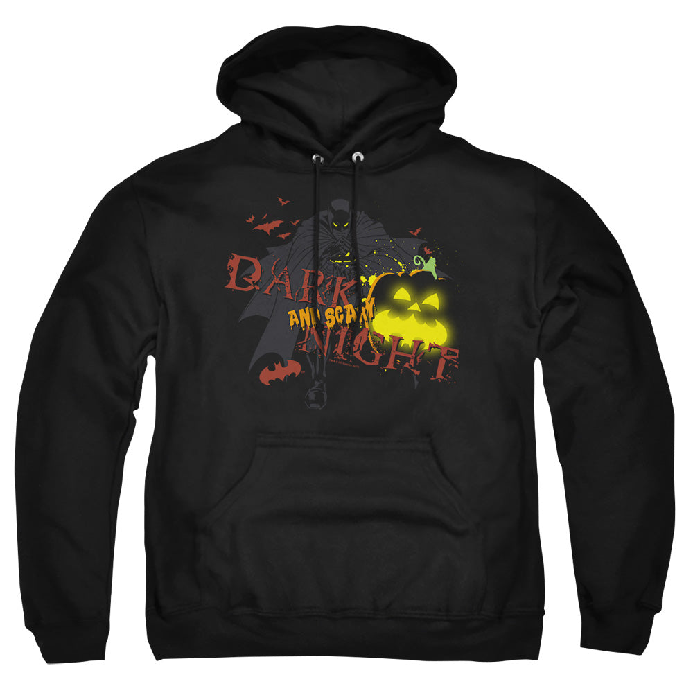 Batman Dark And Scary Night Mens Hoodie Black Officially Licensed