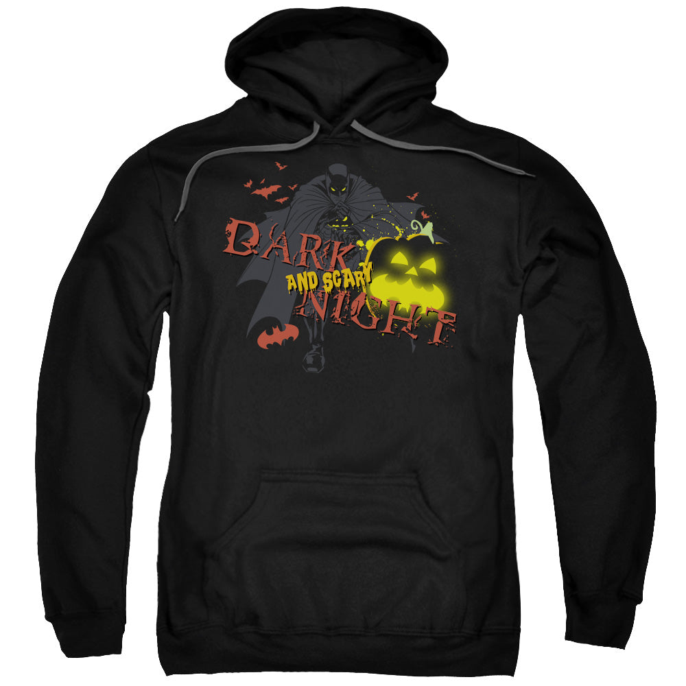 Batman Dark And Scary Night Mens Hoodie Black Officially Licensed