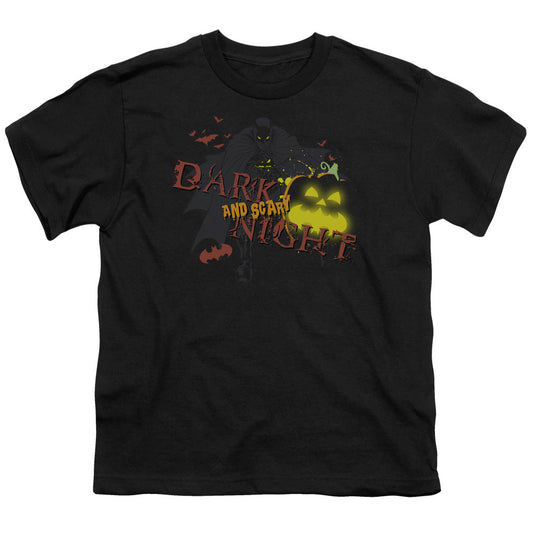 Batman Dark And Scary Night Kids Youth T Shirt Black Officially Licensed