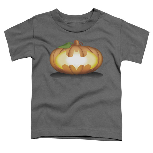 Batman Bat Pumpkin Logo Toddler Kids Youth T Shirt Charcoal Officially Licensed