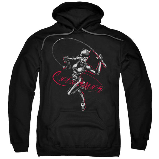 Batman Kiten With A Whip Mens Hoodie Black Officially Licensed