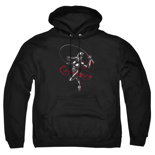 Batman Kitten With A Whip Mens Hoodie Black Officially Licensed