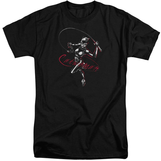 Batman Kiten With A Whip Mens Tall T Shirt Black Officially Licensed