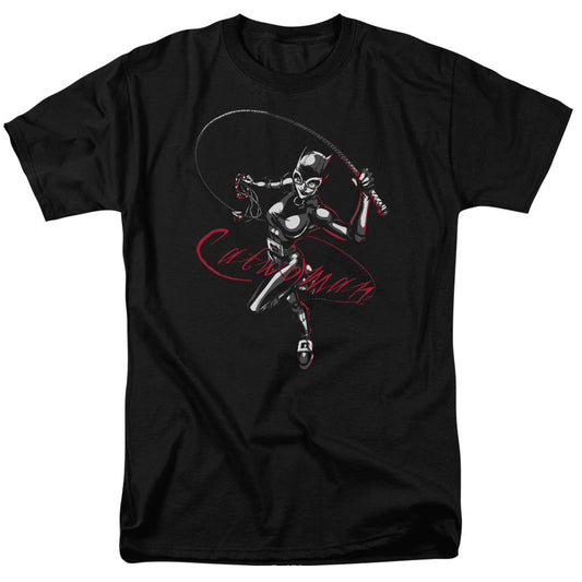 Batman Kitten With A Whip Mens T Shirt Black Officially Licensed