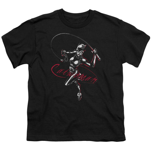 Batman Kiten With A Whip Kids Youth T Shirt Black Officially Licensed